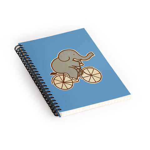 Terry Fan Elephant Cycle Spiral Notebook