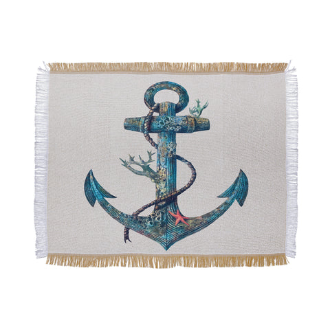 Terry Fan Lost At Sea Throw Blanket