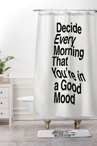 The Motivated Type Decide Every Morning Shower Curtain And Mat