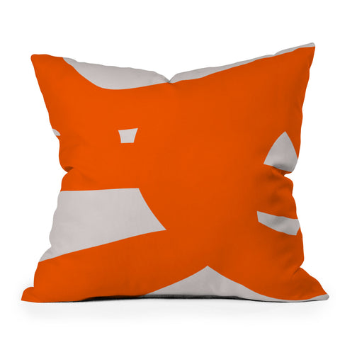 The Old Art Studio Abstract Form 6A Throw Pillow