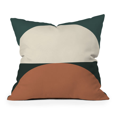 The Old Art Studio Abstract Geometric 01E Outdoor Throw Pillow