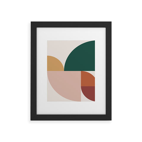 The Old Art Studio Abstract Geometric 11 Framed Art Print