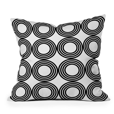 The Old Art Studio Geometric Pattern 02A Outdoor Throw Pillow