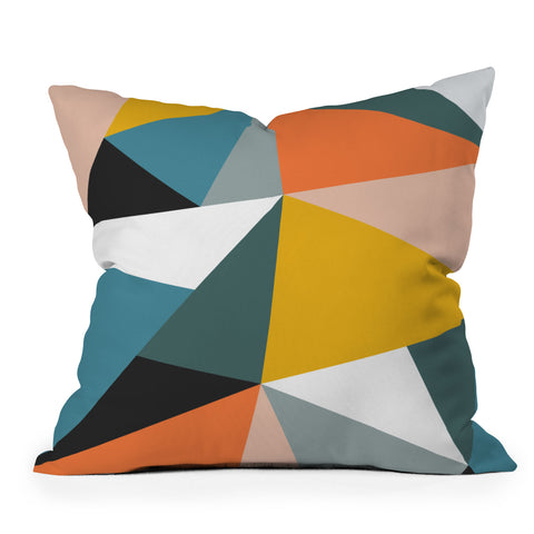 The Old Art Studio Modern Geometric 36 Outdoor Throw Pillow