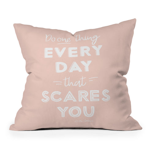 The Optimist Do One Thing Every Day Quote Outdoor Throw Pillow