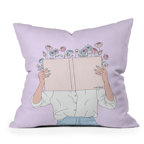 The Optimist Read All About It Outdoor Throw Pillow