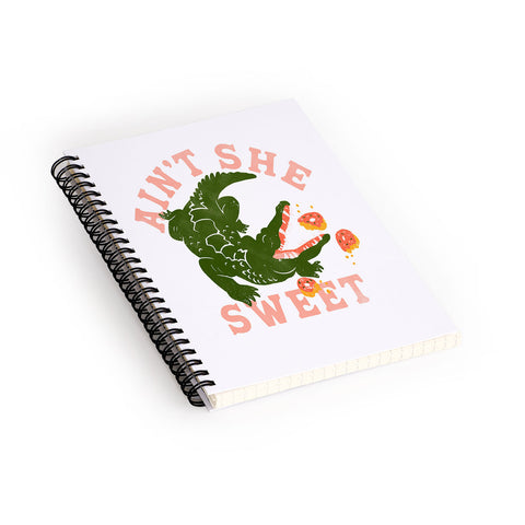 The Whiskey Ginger Aint She Sweet Cute Alligator Spiral Notebook
