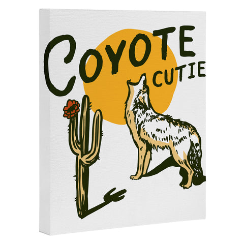 The Whiskey Ginger Coyote Cutie Art Canvas