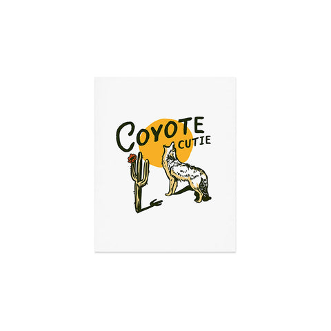 The Whiskey Ginger Coyote Cutie Art Print