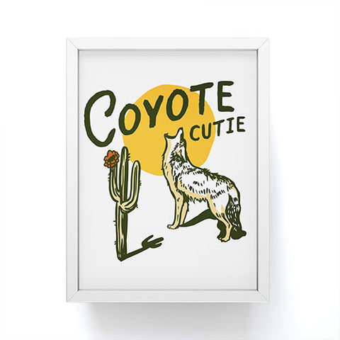 The Whiskey Ginger Coyote Cutie Framed Mini Art Print