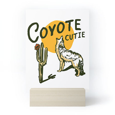 The Whiskey Ginger Coyote Cutie Mini Art Print