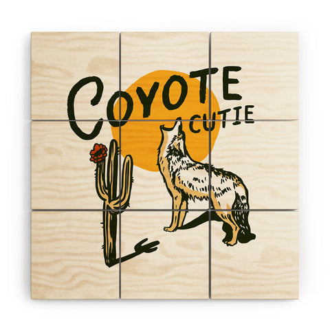 The Whiskey Ginger Coyote Cutie Wood Wall Mural