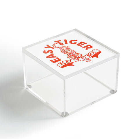 The Whiskey Ginger Easy Tiger Play Nice Cute Fun Acrylic Box