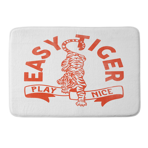 The Whiskey Ginger Easy Tiger Play Nice Cute Fun Memory Foam Bath Mat