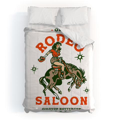The Whiskey Ginger Old Rodeo Saloon Giddy Up Buttercup Comforter