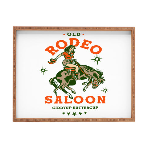 The Whiskey Ginger Old Rodeo Saloon Giddy Up Buttercup Rectangular Tray