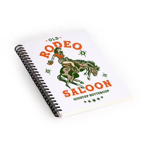 The Whiskey Ginger Old Rodeo Saloon Giddy Up Buttercup Spiral Notebook