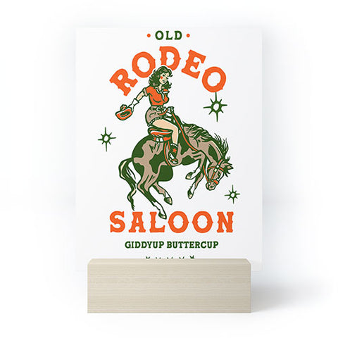 The Whiskey Ginger Old Rodeo Saloon Giddy Up Buttercup Mini Art Print