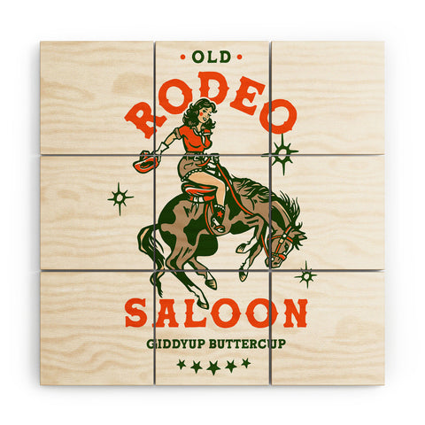 The Whiskey Ginger Old Rodeo Saloon Giddy Up Buttercup Wood Wall Mural