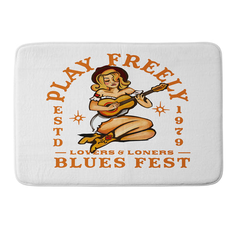 The Whiskey Ginger Play Freely Lovers and Loners Memory Foam Bath Mat