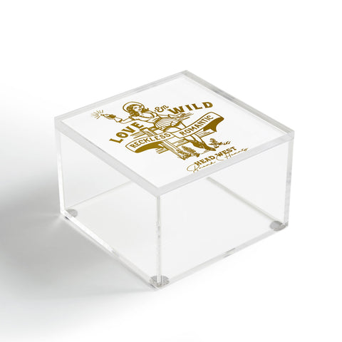 The Whiskey Ginger Reckless Romantic Cowgirl Acrylic Box