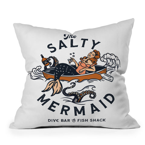 The Whiskey Ginger The Salty Mermaid Dive Bar Outdoor Throw Pillow