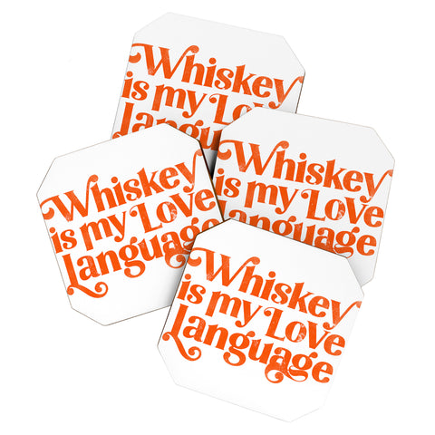 The Whiskey Ginger Whiskey Is My Love Language II Coaster Set