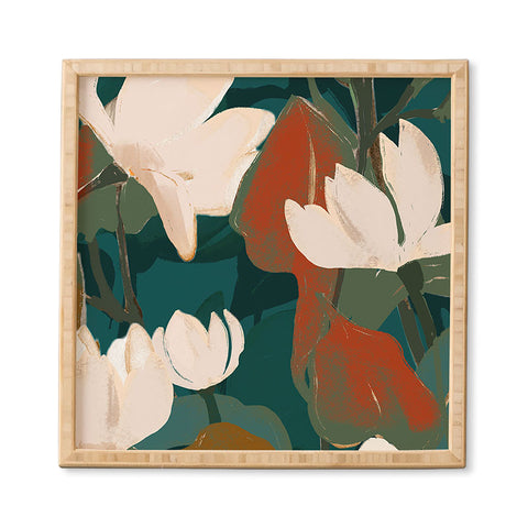 ThingDesign Abstract Art Garden Flowers Framed Wall Art