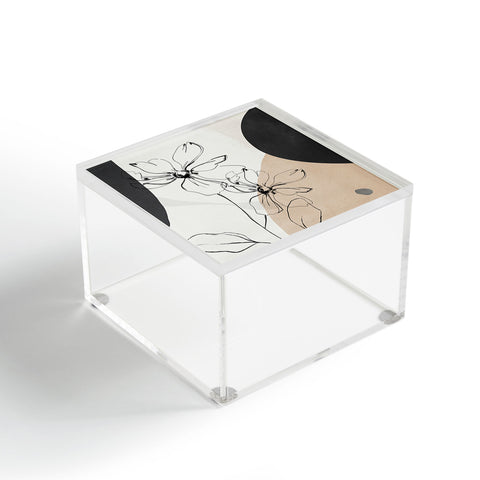 ThingDesign Abstract Art Minimal Flowers Acrylic Box