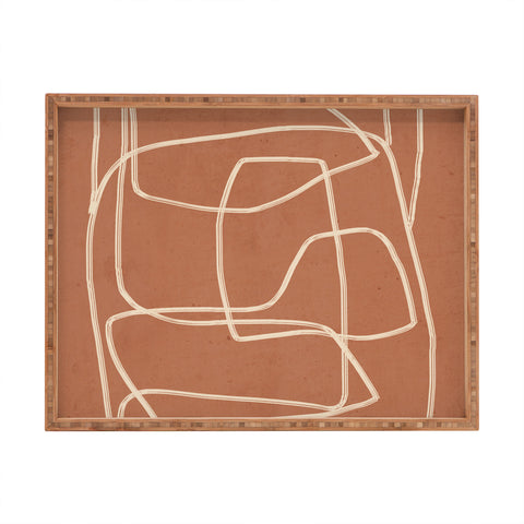 ThingDesign Abstract line art 22 MInimal Rectangular Tray
