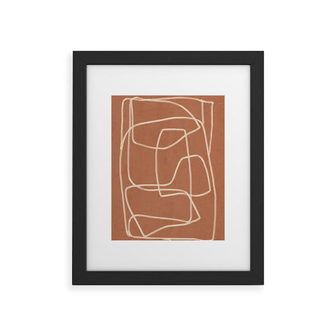 ThingDesign Abstract line art 22 MInimal Framed Art Print