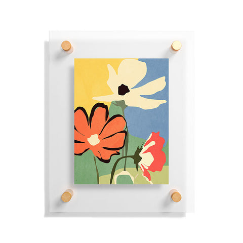 ThingDesign Modern Abstract Art Flowers 14 Floating Acrylic Print