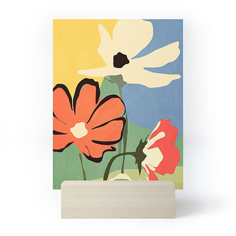 ThingDesign Modern Abstract Art Flowers 14 Mini Art Print