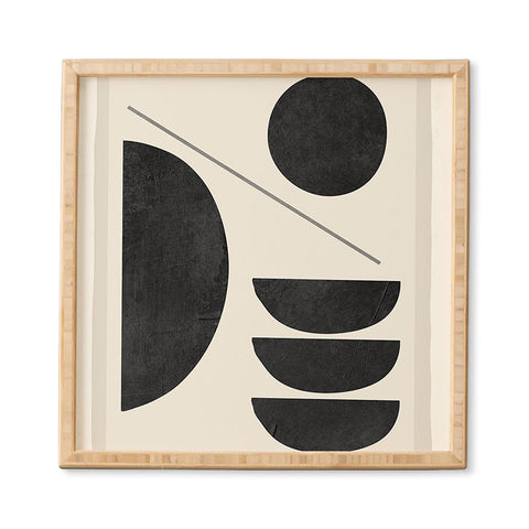 ThingDesign Modern Abstract Minimal Shapes 187 Framed Wall Art