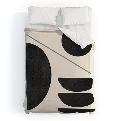 ThingDesign Modern Abstract Minimal Shapes 187 Duvet Cover