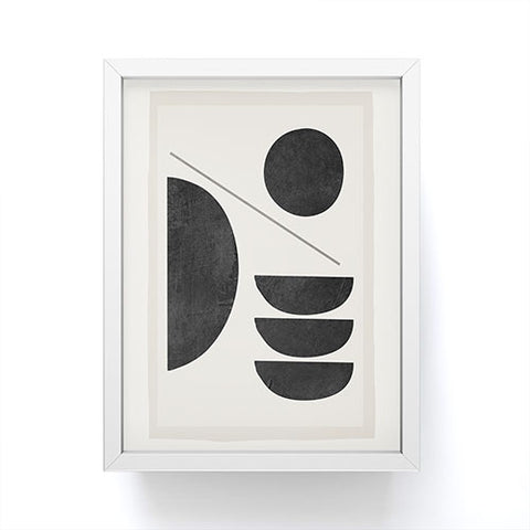 ThingDesign Modern Abstract Minimal Shapes 187 Framed Mini Art Print
