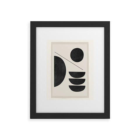ThingDesign Modern Abstract Minimal Shapes 187 Framed Art Print
