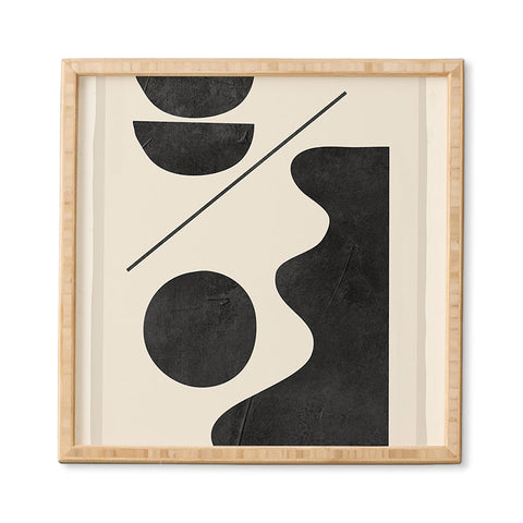 ThingDesign Modern Abstract Minimal Shapes 188 Framed Wall Art
