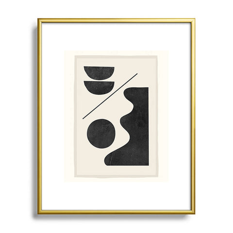 ThingDesign Modern Abstract Minimal Shapes 188 Metal Framed Art Print