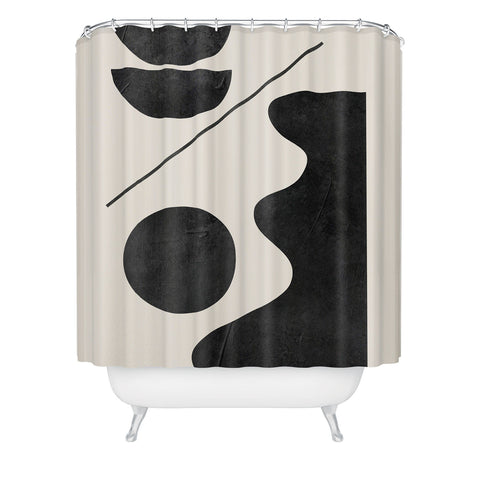 ThingDesign Modern Abstract Minimal Shapes 188 Shower Curtain