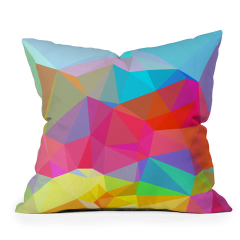 Three Of The Possessed Crystal Crush Outdoor Throw Pillow