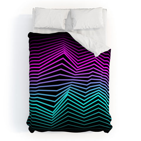 Three Of The Possessed Miami Nights Duvet Cover