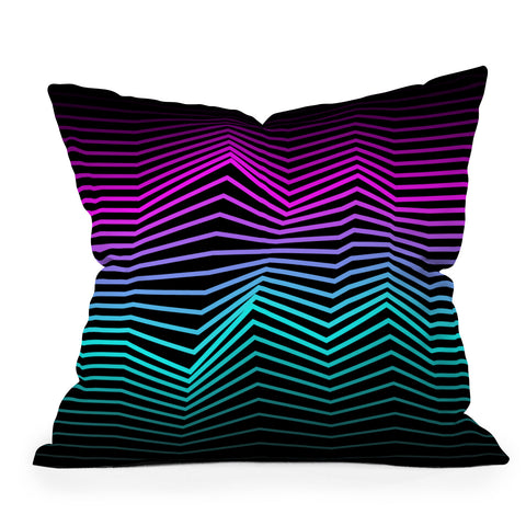 Three Of The Possessed Miami Nights Outdoor Throw Pillow