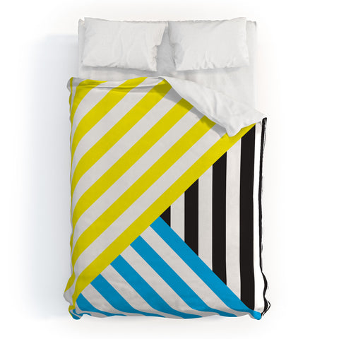Three Of The Possessed Wave TriColour Duvet Cover