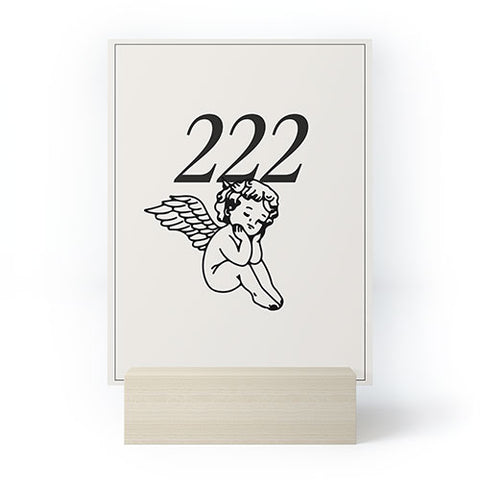 Tiger Spirit 222 Angel Number Poster Mini Art Print