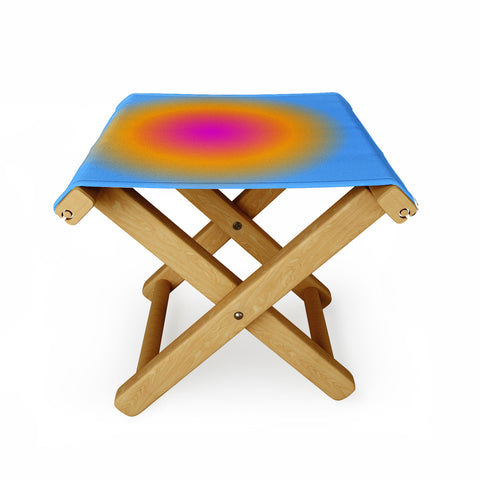Tiger Spirit Gradient Angel Numbers Intuition Folding Stool