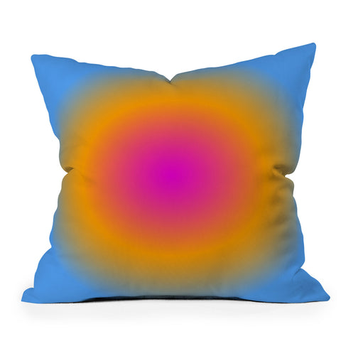 Tiger Spirit Gradient Angel Numbers Intuition Throw Pillow