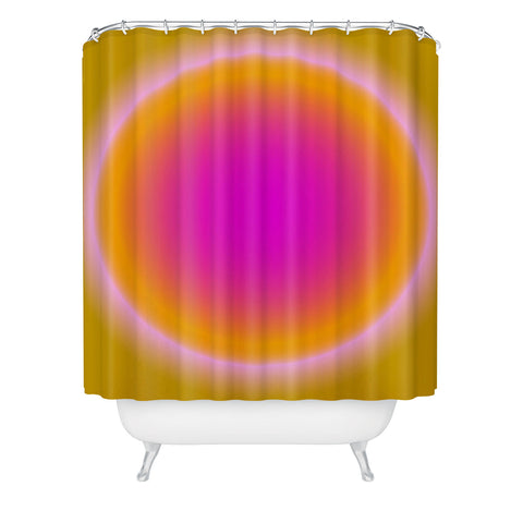 Tiger Spirit Gradient Angel Numbers Protect Shower Curtain