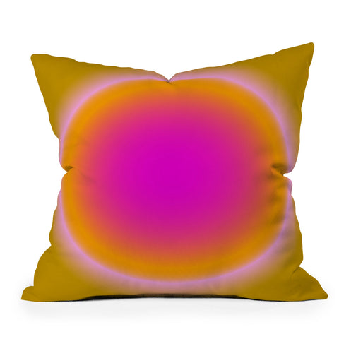 Tiger Spirit Gradient Angel Numbers Protect Throw Pillow