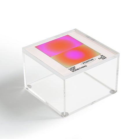 Tiger Spirit Look For Something Positive Acrylic Box
